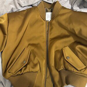 HELSA Satin Puff Bomber - Dijon S